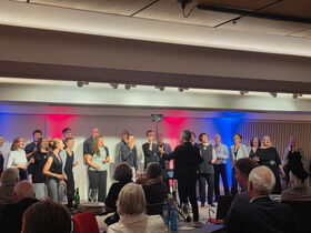 Frankurt: Auftritt im Foyer der Alten Oper