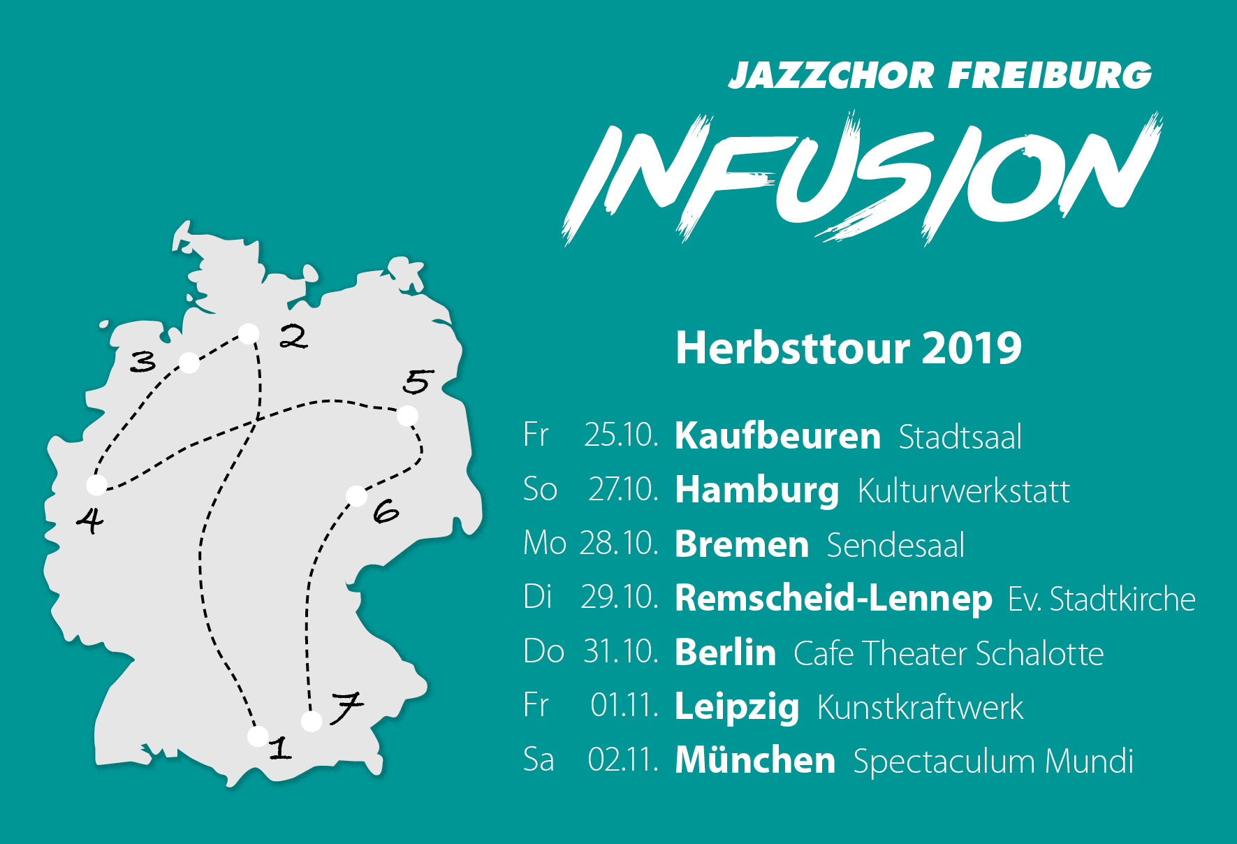 Jazzchor Freiburg | Infusion | Herbsttour 2019